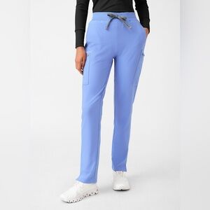 Landau Ceil Blue Cargo Scrub Pants